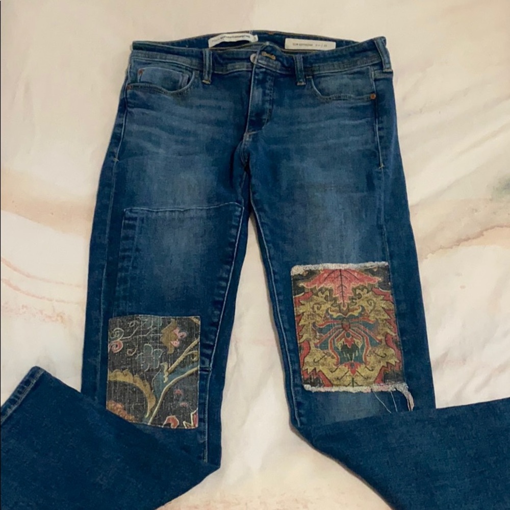 Pilcro patchwork jeans